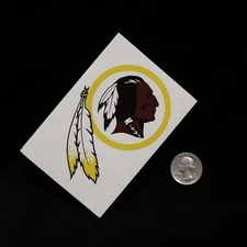 2017 Washington Redskins NFL Redskins Logo Peel-Off  Sticker #32 of 32
