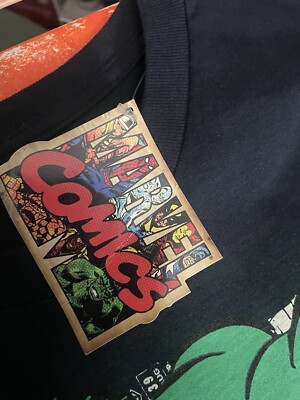 Vintage Retro 2011 Marvel Thor t-shirt Comic All Over / Reprint Black ...