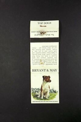 Streichholzheft Bryant & May Platzhund Info Foxterrier BK1595