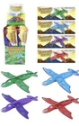 4 Dinosaur Flying Plane Gliders Boys Kids Party Bag Fillers Flying Toys Novelty