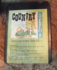 Top Country 1976 Vol. 8 8 Track Cartridge Tape RP