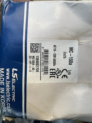 LS ELECTRIC METASOL 3 PH 150A CONTACTOR NEMA 120 VOLT COIL