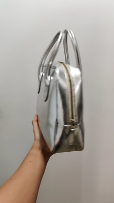 Rare COMME des GARCONS Aoyama Leather Silver Bag | eBay