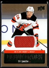 2020-21 UD debut dates jersey Ty Smith Rookie #H1R2D