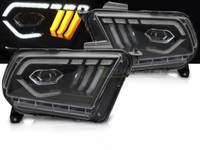Scheinwerfer Paar Ford Mustang Ab 2010 Bis 2013 Full LED DRL LTI Schwarz - 41...