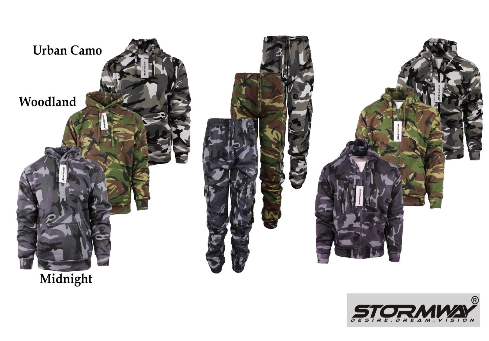 Mens Army Camo Camouflage Fleece Tracksuit Hoodie | Zipper | Joggers
Opens in a new window or tab
