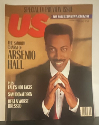 Us Magazine,  Cover; ARSENIO HALL, Issue #38, on sale 9-18-1989