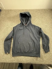Russell Athletic Hoodie Sz Large Gray Pullover Sweatshirt Streetwear