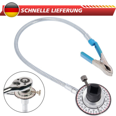 1/2'' DREHMOMENT-WINKELMESSER MESSGERÄT MAGNETARM SCHWANENHALS KRALLE WERKZEUG