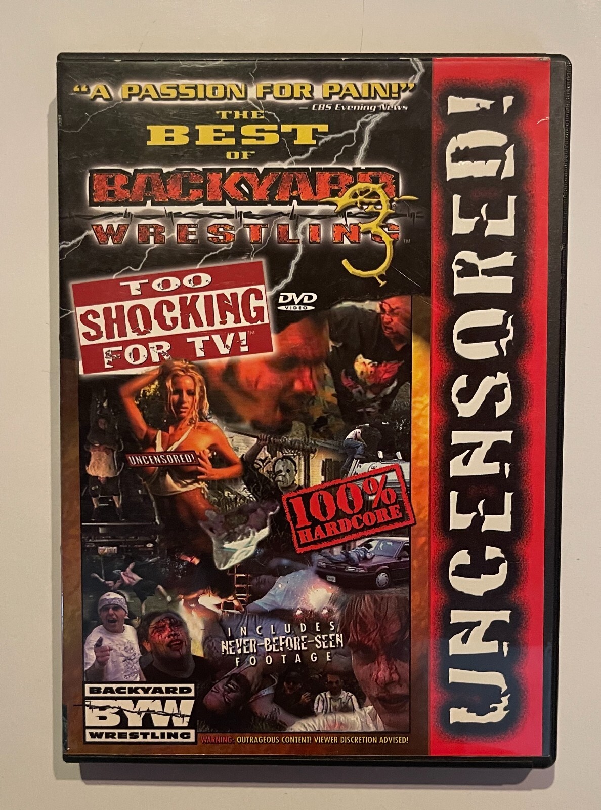 All Too Shocking Best of Backyard Wrestling 3: Too Shocking For TV (DVD, 2002) BYW ...