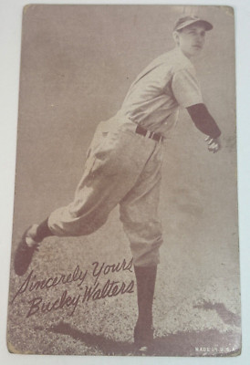 Carte Baseball Vintage Bucky Walters Cincinnati Reds - M114 Premium 1936 - Non Gradée