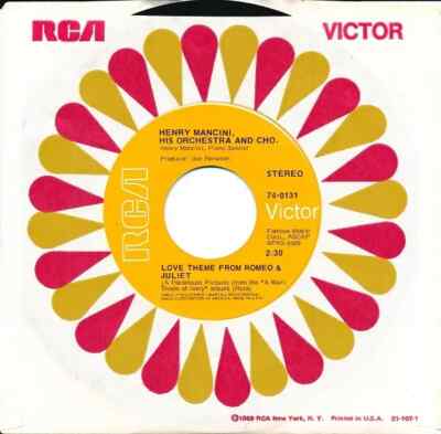 Henry Mancini And His Orchestra And Chorus Love Theme From Romeo & Juliet / Th