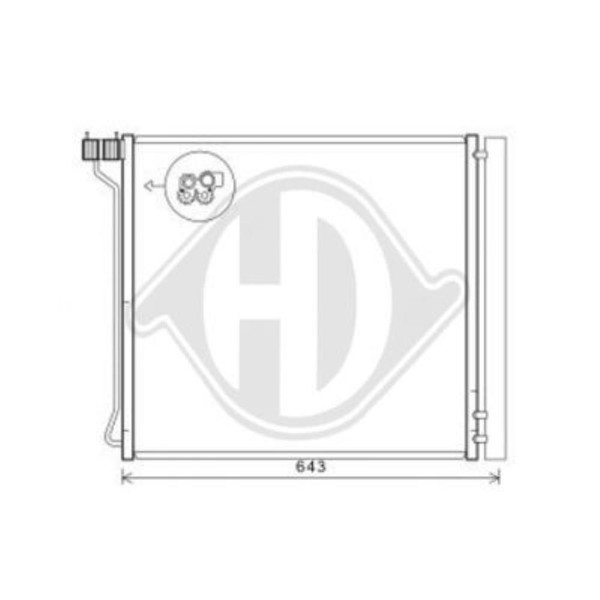 Kondensator Klimaanlage KlimaküHler Mit Trockner DCC1578-image