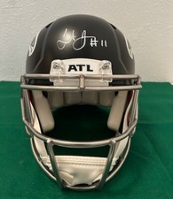Julio Jones Signed Atlanta Falcons Speed Authentic Custom Drip NFL Helmet Auto