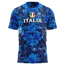 Italia Retro Rugby T Shirt For Men Sports Personalised Him Supporter Fans Fra...