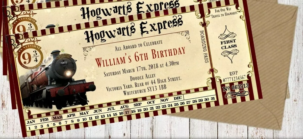 Harry Potter Marauder's Map Birthday Invitation  Harry potter birthday  invitations, Harry potter birthday cards, Harry potter invitations