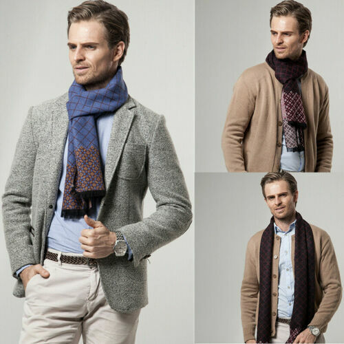 Joshua Ellis 100% Cashmere Scarf 50cm x 180cm Check New | eBay