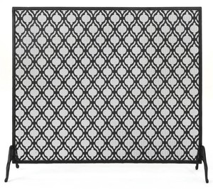 Ellias Single Panel Fireplace Screen In Black Id 3931976 Ebay