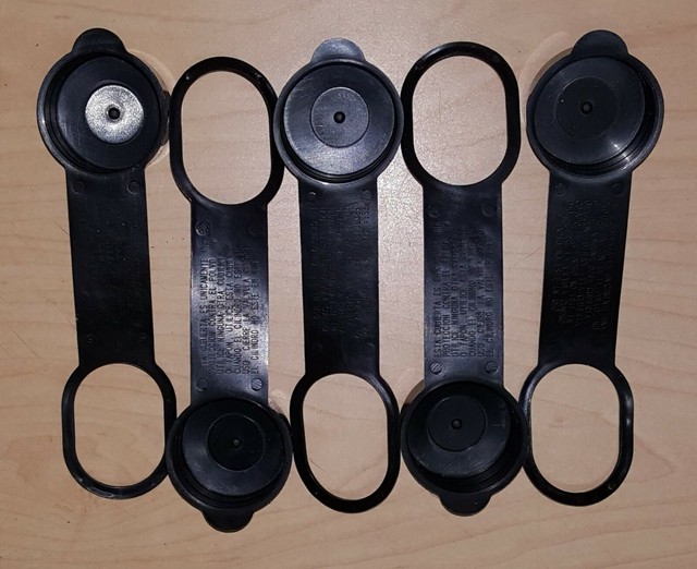 5 NEW Vinyl OPD VALVE PROTECTIVE DUST / SAFETY CAPS for PROPANE / BBQ
