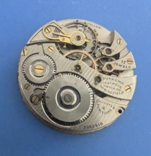 VINTAGE 16 SIZE 19 JEWEL ILLINOIS GRADE 306 POCKET WATCH MOVEMENT PARTS