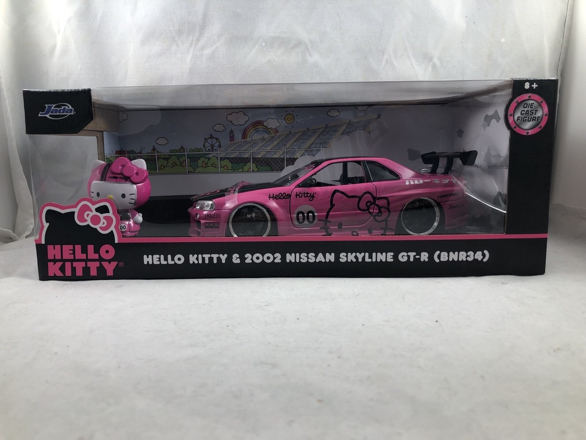 JADAハローキティ GT-R (BNR34) 1/24 Jada 1:24 Hello Kitty & 2002 Nissan Skyline GT-R (BNR34) | eBay