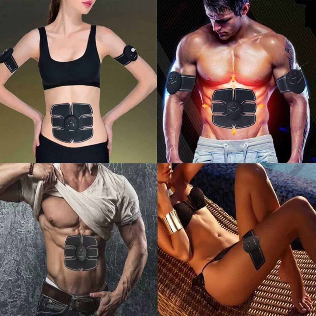 Electric Muscle Toner Machine ABS Toning Belt Simulation Fat