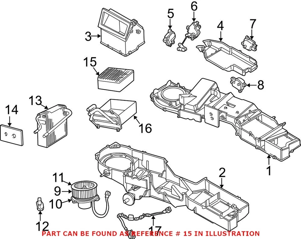 Genuine OEM Mopar HVAC Heater Core Assembly For Dodge Ram 1500 2500 3500 02-08 - Image 3 of 3