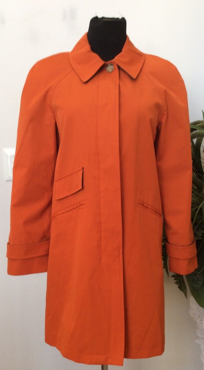 Michael Kors Women's Orange Trench Coat WPL 7888 Size S EUC Michael Kors Women's Orange Trench Coat WPL 7888 Size S EUC