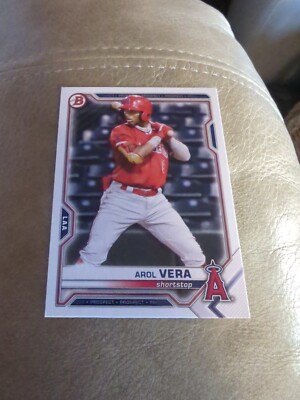 2021 Bowman Draft Arol Vera Los Angeles Angels #BD-181