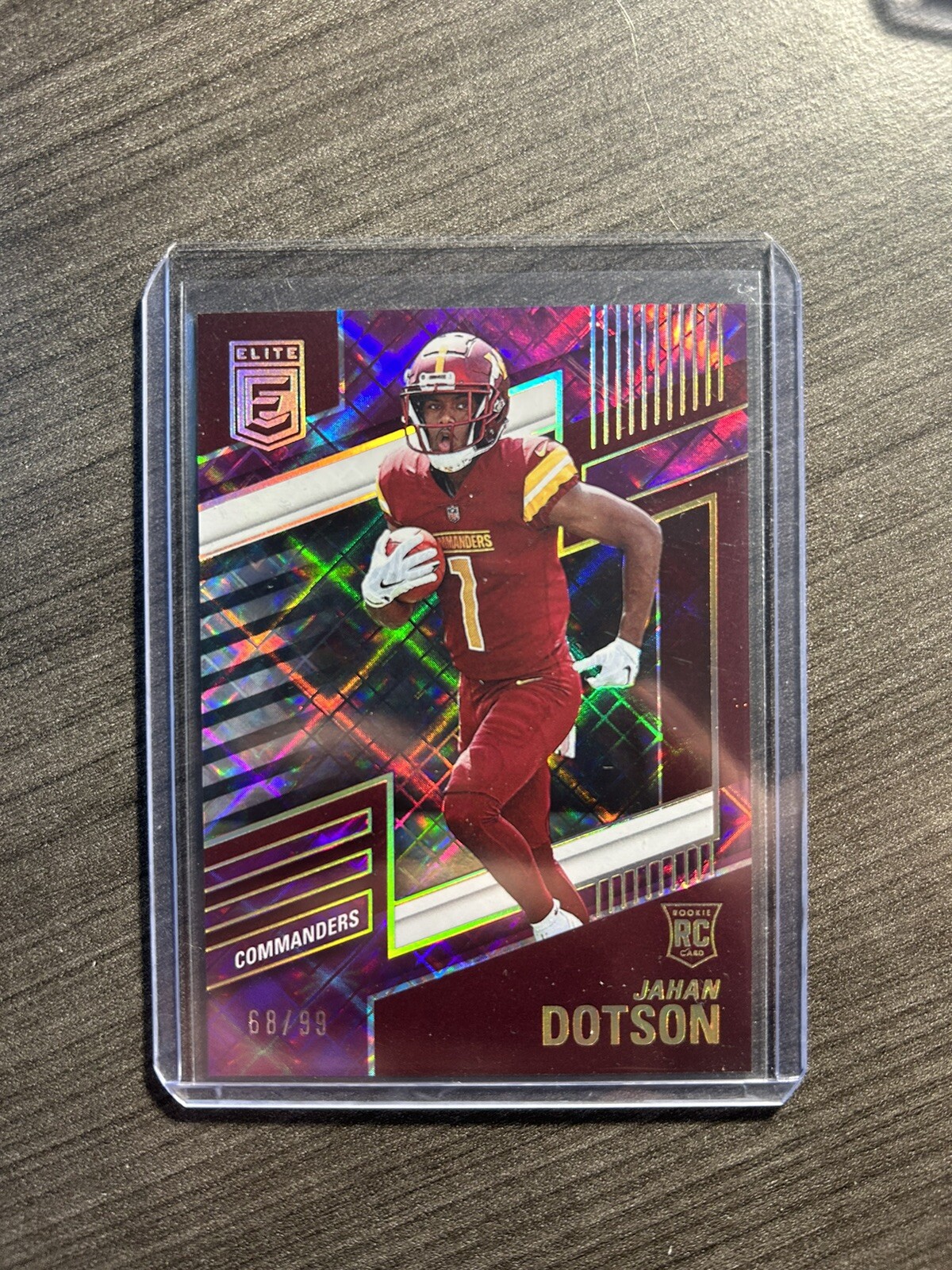 2022 Panini Donruss Elite Football - Jahan Dotson /99 Purple Commanders #123 A3