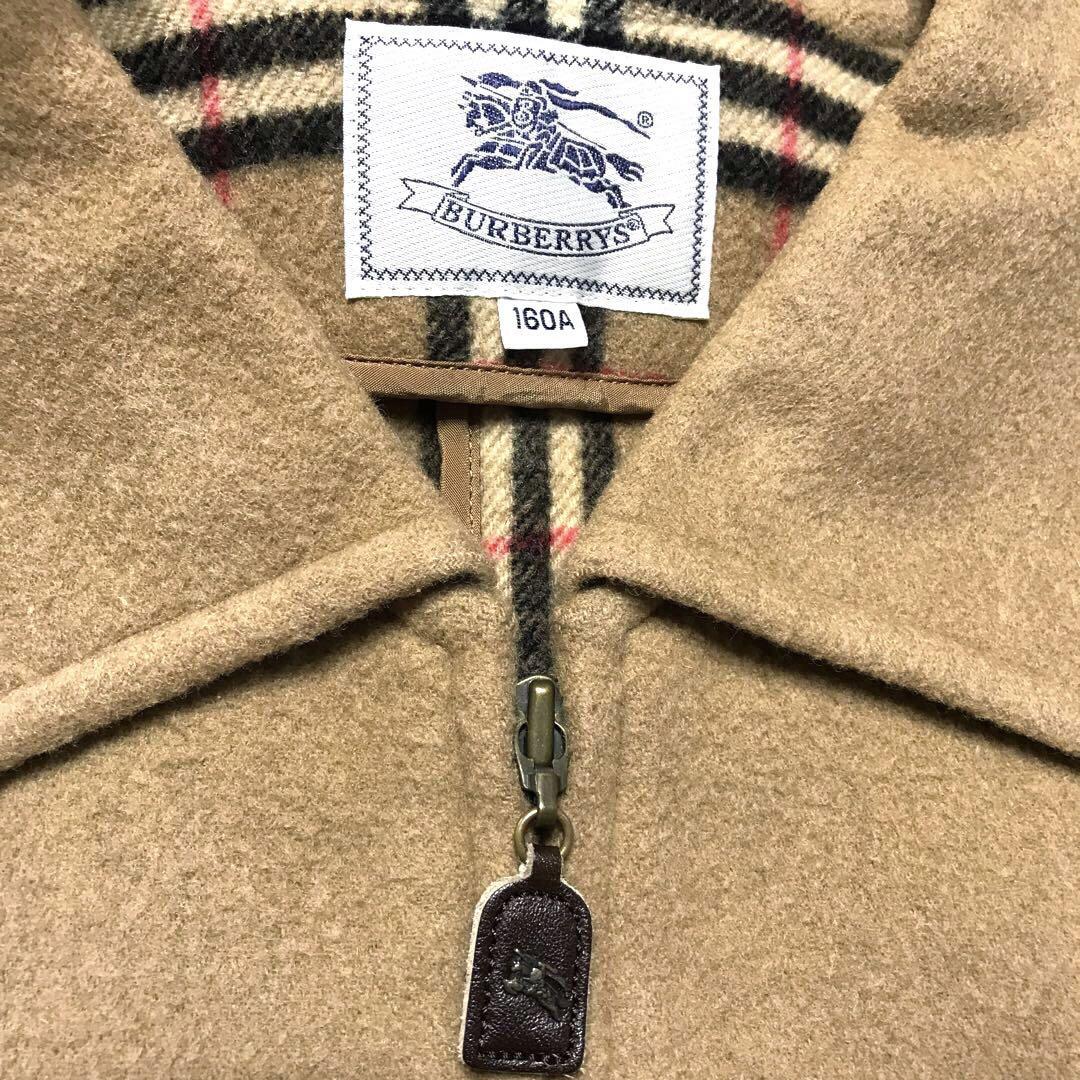 Burberry Belted Coat Nova check Long Sleeves Camel Wool Size S For Women thumbnail 5