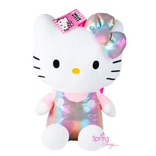 HELLO KITTY METALIC RAINBOW PLUSH BACKPACK