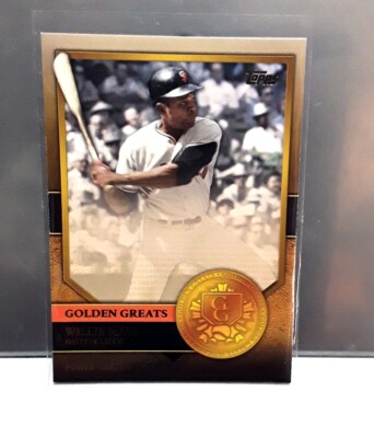 2012 Topps Willie Mays Golden Greats GG13 Insert San Francisco Giants
