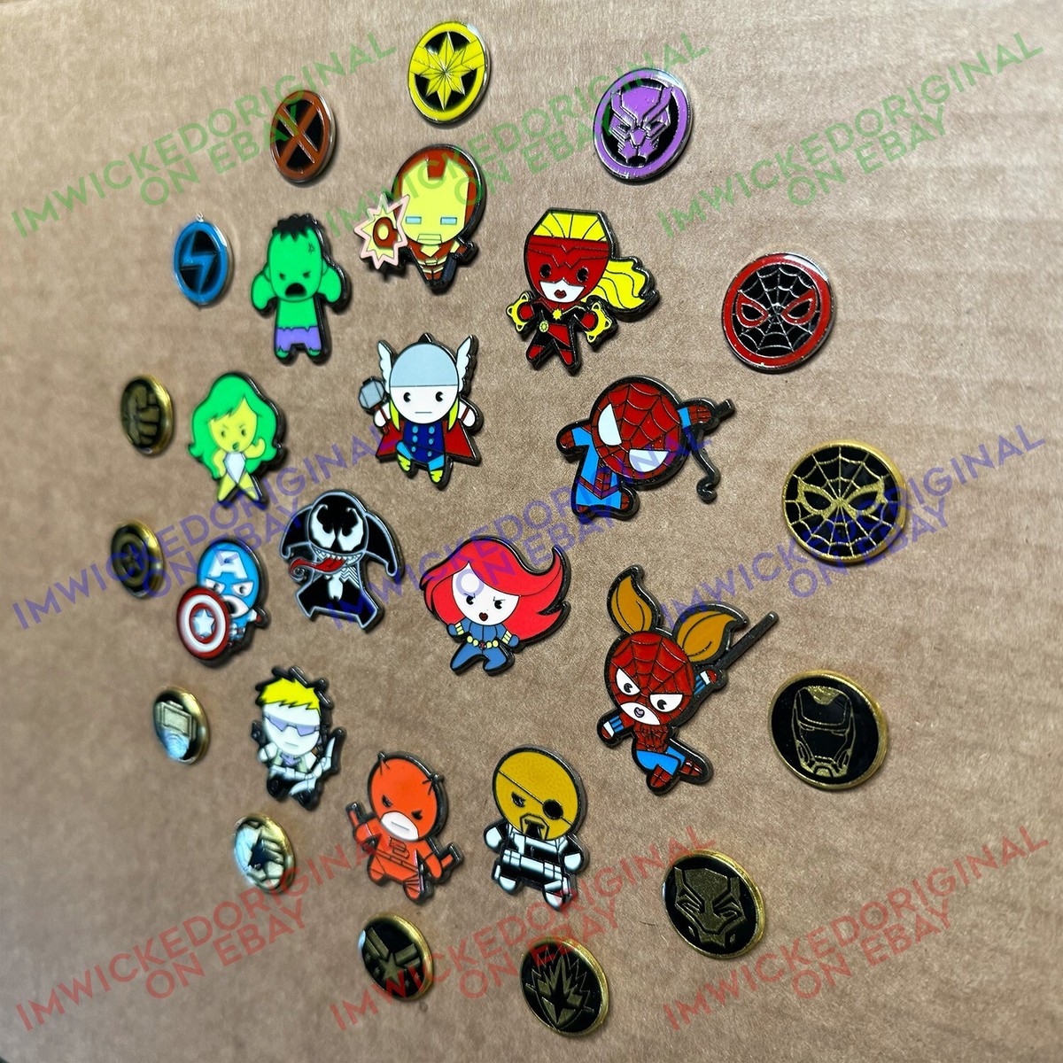 THE BEST 27x Disney Marvel Trading Pin Set Avenger Disney Pins