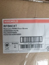 Case Of 6 Wiremold RFB6EXT Audio/Video Plate Floor Plate LEGRAND