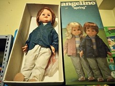 Bambola Angelino Spring Sebino Nuovo Scatola Originale Vintage
