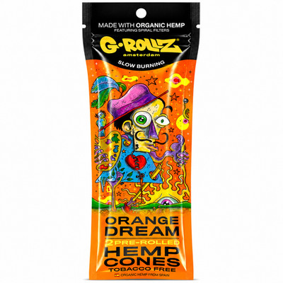 G-Rollz Organic Pre-Rolled Cones - 2-in-1 Pack | Natural Rolling Accessory