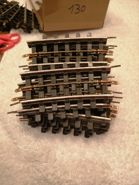SYSTEME 3 RAILS Lot De 31 Rails Droits Ou Courbes Jep