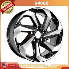 17 X 7.5 Wheel Rim For 2016-2017 Honda Accord Machined Black Alloy 64080