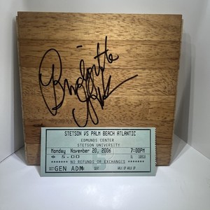 Bridgette Gordon Autograph Signed 6x6 Floor Tile. Stetson HOF