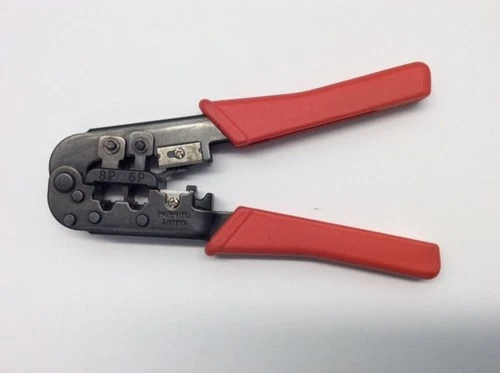 RJ45 EZ Crimping Tool Crimper for LAN CAT 8 Pin and 6 Pin Connector's. 