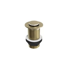 BRUSH B BATHROOM POP UP BASIN WASTE SINK PUSH BUTTON CLICK CLACK PLUG UNSLOTTED