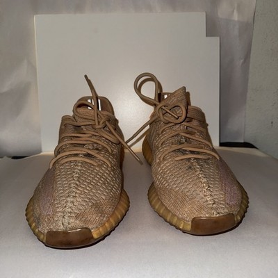 adidas Yeezy Boost 350 V2 Clay Primeknit Low Top Lace Up Athletic Sneaker Men