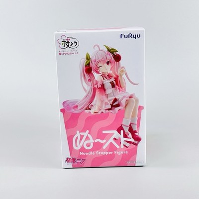 AUTHENTIC Hatsune Miku Sakura Miku 2025 Pink Noodle Stopper Figure