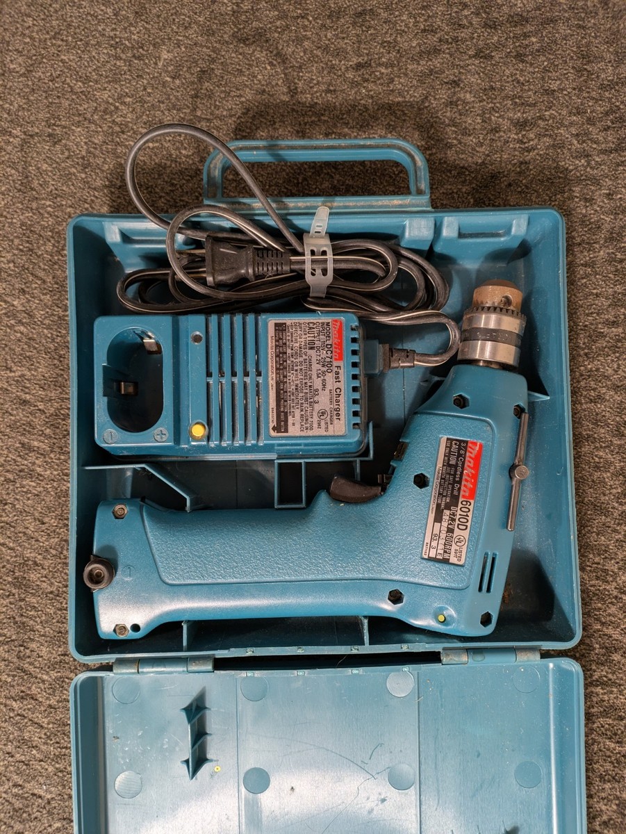 Makita 6010D Cordless Drill, Charger, No Battery With Case