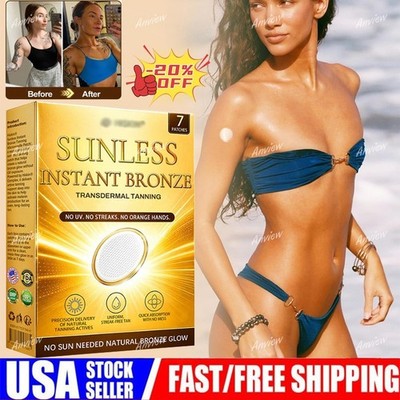 Sunless Natural Glow Tanning Microdarts Patch Enhances Natural Tan 2026 New