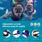 Snorkel Set Adults Anti-Fog Diving Mask with Tempered Glass - Snorkeling Gear US