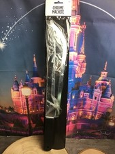 Halloween Chrome Plastic Machete Costume Prop 21 Inch-New