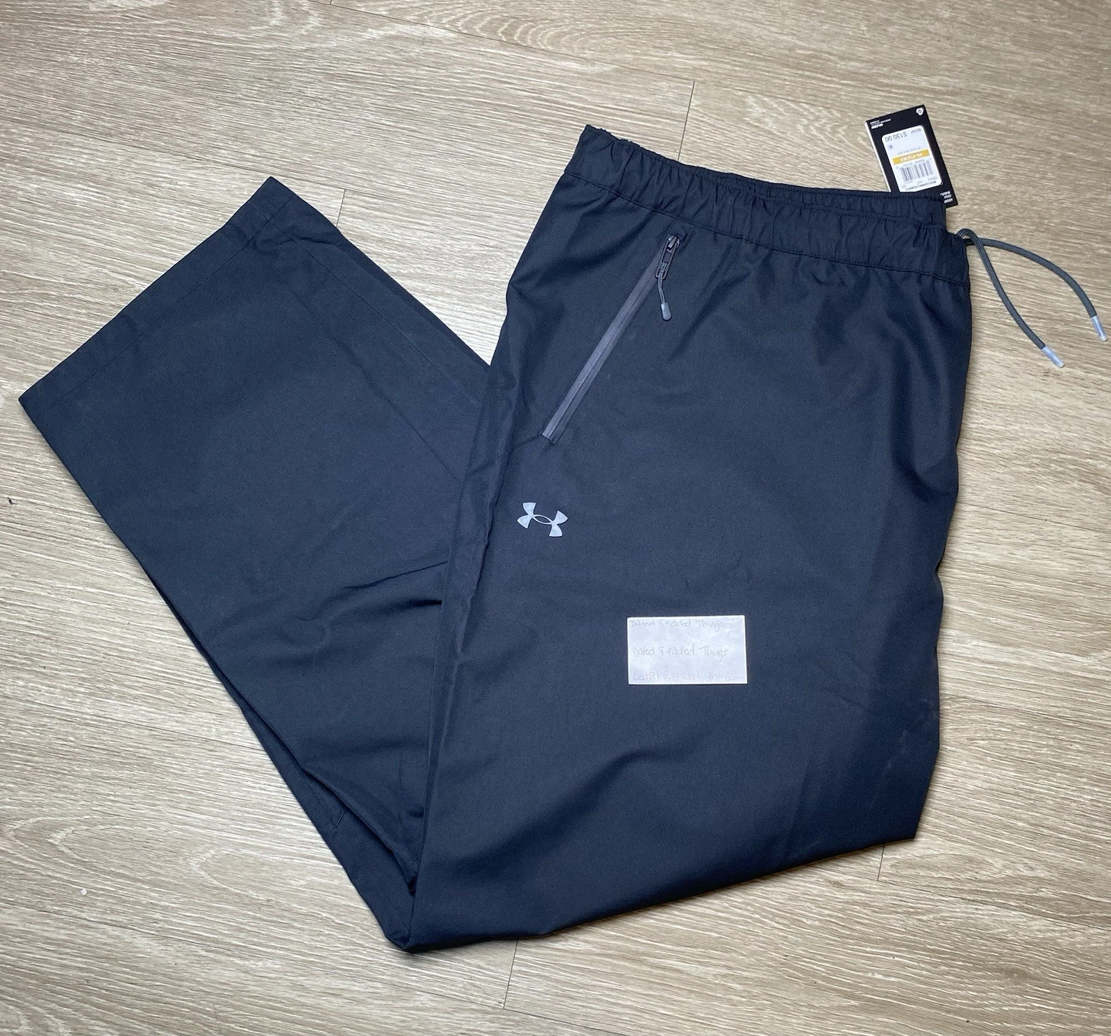 Under Armour Rain Pants Stormproof Lined Men 4XL Black Waterproof 1369255-001