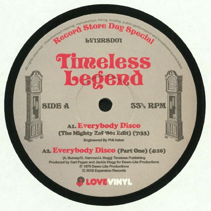 TIMELESS LEGEND - Everybody Disco (Record Store Day 2018) - Vinyl (12"")